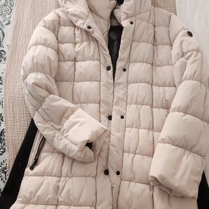 Calvin Klein Cream Puffer Jacket